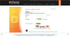 Desktop Screenshot of musteri.netfactor.net.tr